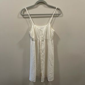 ASOS Petite White Babydoll Dress Knee Length